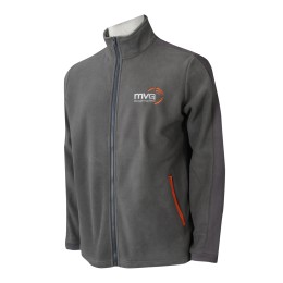 J883  訂做風褸  製作黑色搖粒絨外套  繡花logo  電訊 天線設備行業   拉鍊  金屬拉鍊 袋口   灰色 J883  訂做風褸  製作黑色搖粒絨外套  繡花logo  電訊 天線設備行業   拉鍊  金屬拉鍊 袋口   灰色